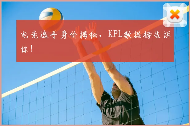 电竞选手身价揭秘，KPL数据榜告诉你！